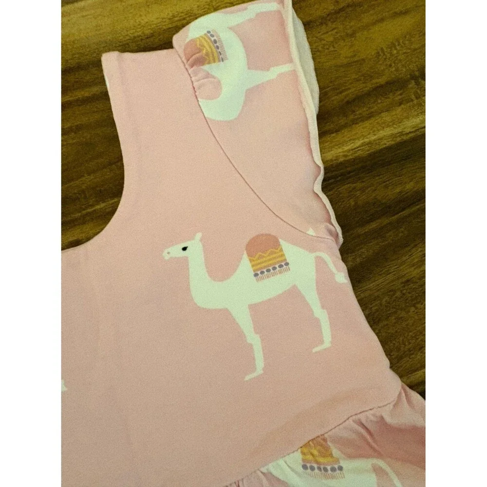 NWT Monica and Andy Just Dance Dress, Pink Camel Print, Size 3T